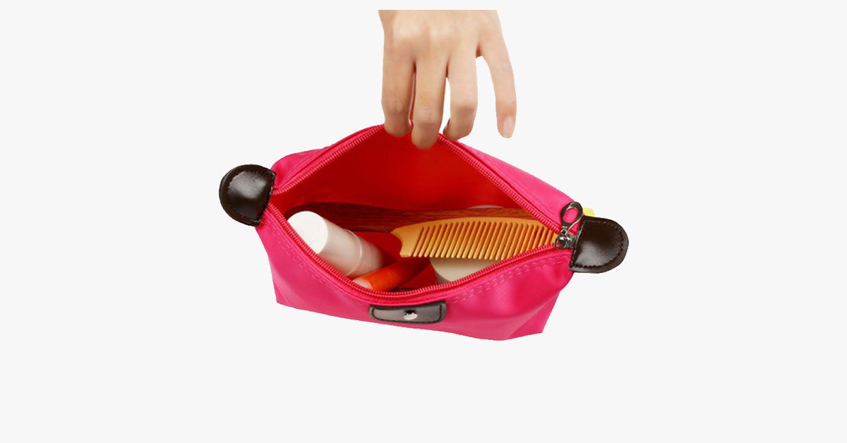 Candy Cosmetic Travel Pouch - Nylon Bag - Zipper Closure - Perfect to Organize Your Cosmetics!