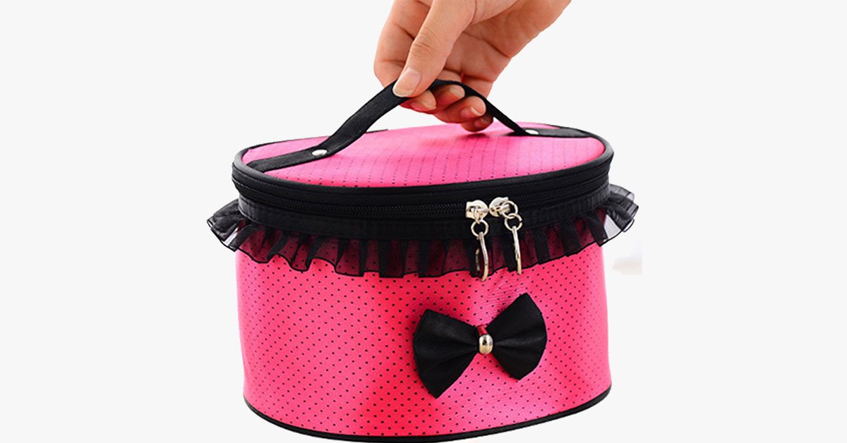 BowKnot Design Portable Travel Bag - Room for Your Accessories!