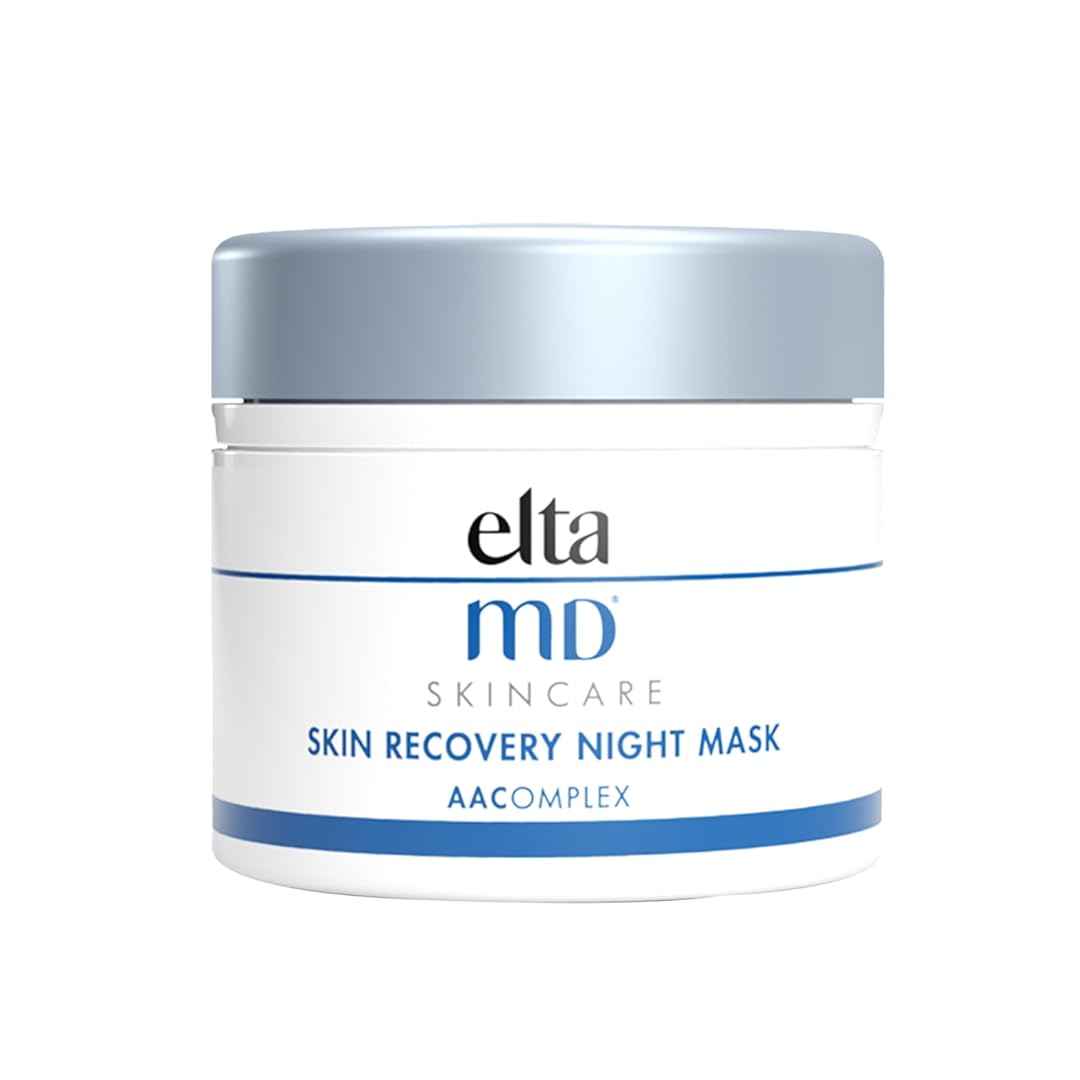 EltaMD Skin Recovery Night Moisturizer Mask, Moisturizing Mask for Face and Neck, Visibly Reduces Skin Redness and Improves Hydration, Safe for Sensitive Skin and Acne Prone Skin, 1.7 oz Jar