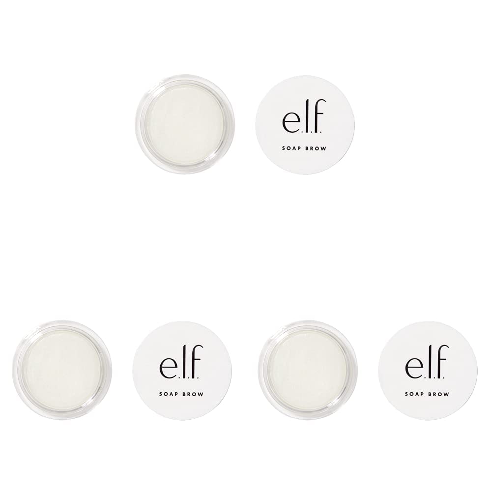 e.l.f. Cosmetics Shape & Stay Brow Pencil, Clear Wax Pencil For Shaping & Taming Brows That Stay Put, Enriched With Vitamin E (Pack of 3)