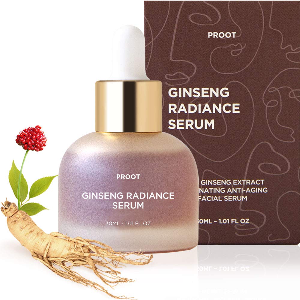 Ginseng Radiance Serum | 52.5% Ginseng Extract Rejuvenating Face Serum | Formulated with Hyaluronic Acid, WGF Complex-3 | Korean Skin Care, Vegan, Cruelty-free | 1.01 oz
