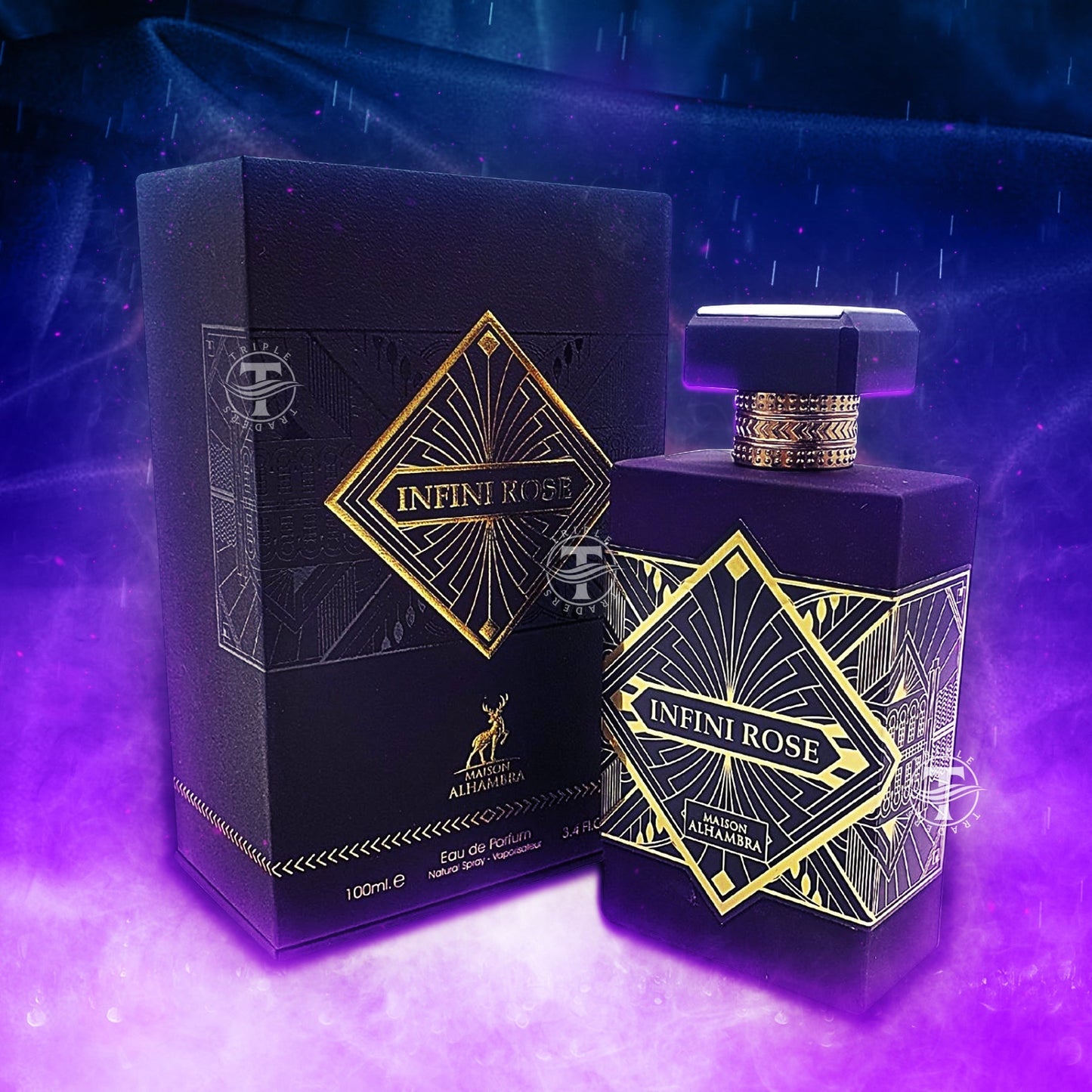 Infini Rose Eau De Parfum Oriental Perfume By Maison Al Hambra / Lattafa 100ml 3.4 fl oz