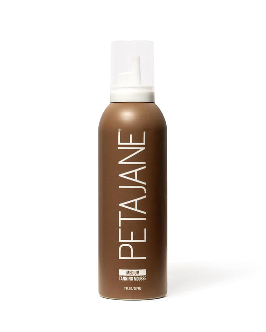 Peta Jane Medium Tanning Mousse | Sunless Self-Tanner, Lightweight, Organic, Natural, Streak-Free Finish | Not Sticky | 7oz