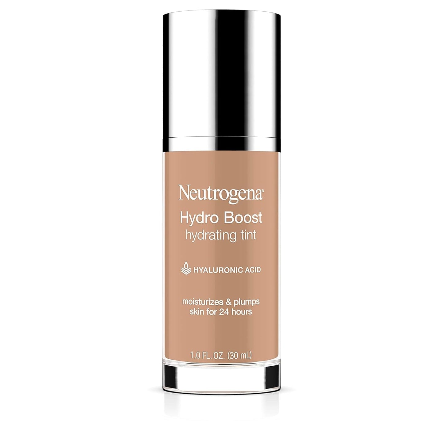 Neutrogena Hydro Boost Hydrating Tint with Hyaluronic Acid, Lightweight Water Gel Formula, Moisturizing, Oil-Free & Non-Comedogenic Liquid Foundation Makeup, 40 Nude Color, 1.0 fl. oz