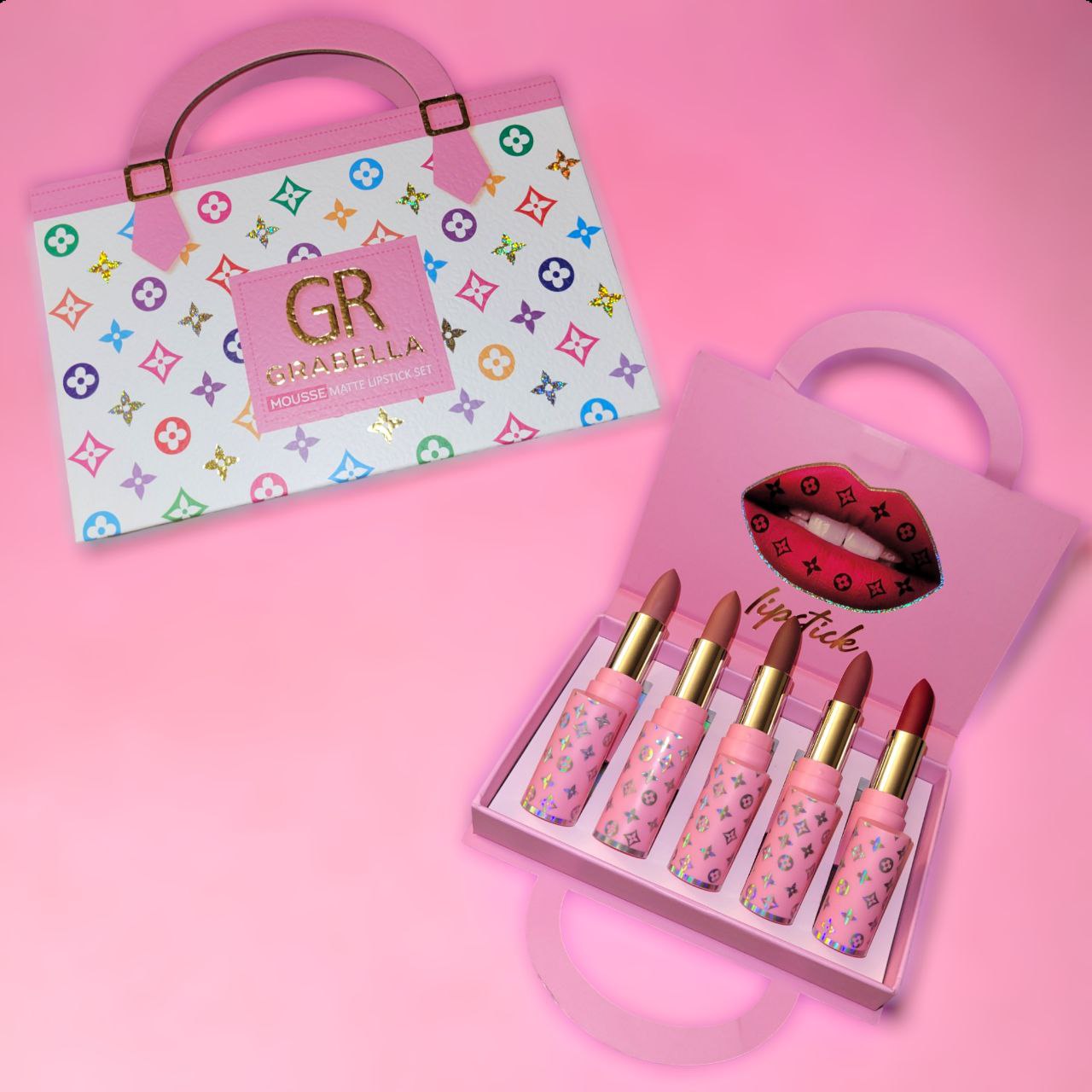 Diamond Mono 5 Pc Lipstick Set