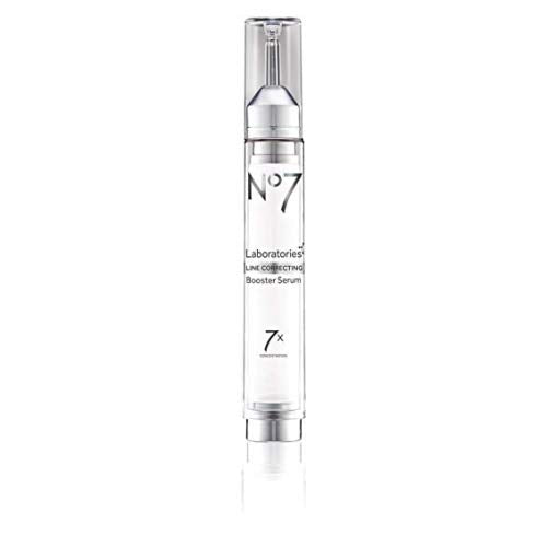No7 Laboratories Line Correcting Booster Serum - Potent Collagen Peptide Serum for Fine Lines and Wrinkles - Moisturizing Formula for All Aging Skin Types (15 ml)