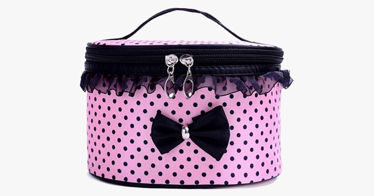 BowKnot Design Portable Travel Bag - Room for Your Accessories!