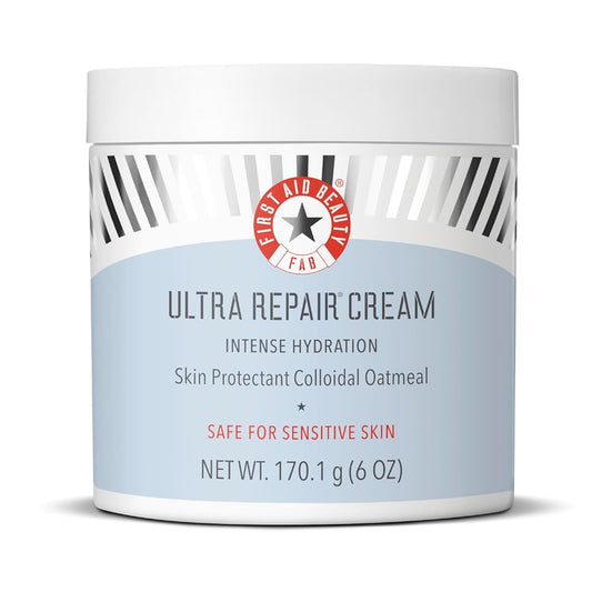 First Aid Beauty Ultra Repair Cream Intense Hydration Moisturizer for Face and Body Ð Rich Whipped Texture Strengthens Skin Barrier + Instantly Relieves Dry, Distressed Skin + Eczema Ð 6 oz