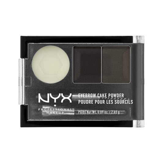 NYX PROFESSIONAL MAKEUP Eyebrow Cake Powder, Black/Gray