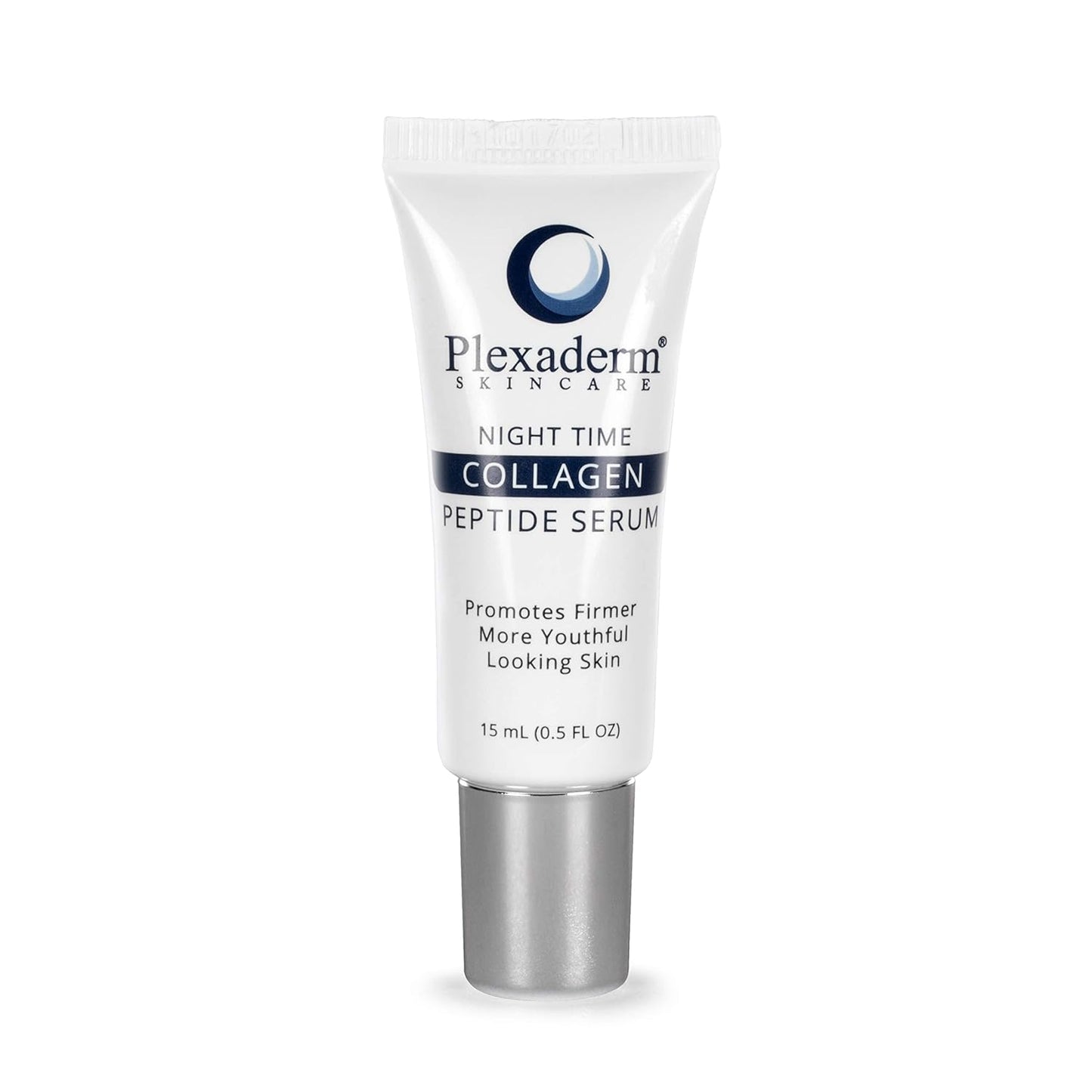 Plexaderm 15 mL Night Time Collagen Serum for Firmer, Fuller, more Youthful Looking Skin, Anti-Aging Collagen & Peptide Serum for Women & Men, Paraben-Free, Developed in the USA