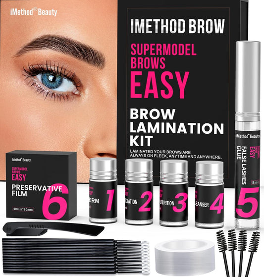 iMethod Eyebrow Lamination Kit - Brow Lamination Kit, DIY Eye Brow Perm Kit at Home, Long Lasting, Salon Result and Easy to Use, Cruelty-Free