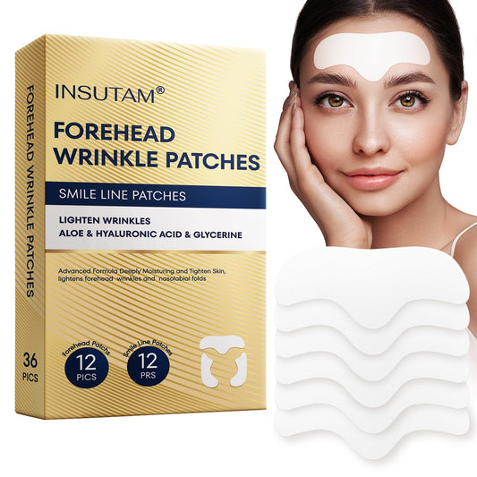 Insutam Forehead Wrinkle Patches Treatment: Face Tape for Wrinkles - Anti Wrinkle Patches - Wrinkle Patches for Face Forehead Wrinkles Treatment Facial Patch 36pcs