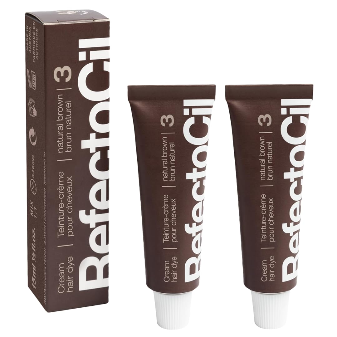 RefectoCil Cream Hair Dye 2-Pack Ð Professional Hair Tint for Long-Lasting Color
