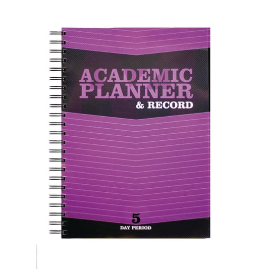 A4 Teacher's 5 Period Purple Academic Planner and Record