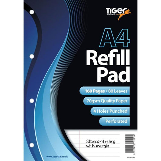 A4 Standard Ruled 4 Hole Refill Pad