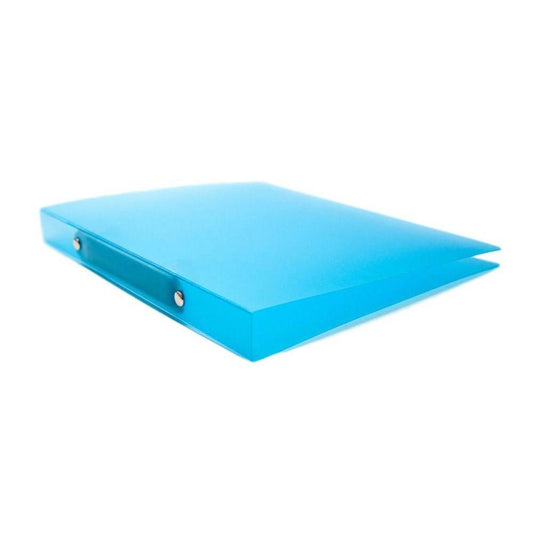 A4 Slim Blue Translucent Ringbinder - Filing Ring Binder Storage