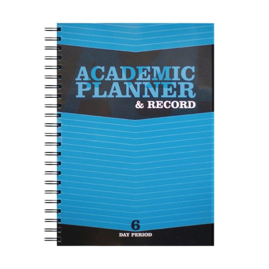 A4 Teacher's 6 Period Blue Academic Planner and Record